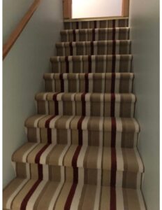 Stairway carpet runner | West Michigan Carpet Center