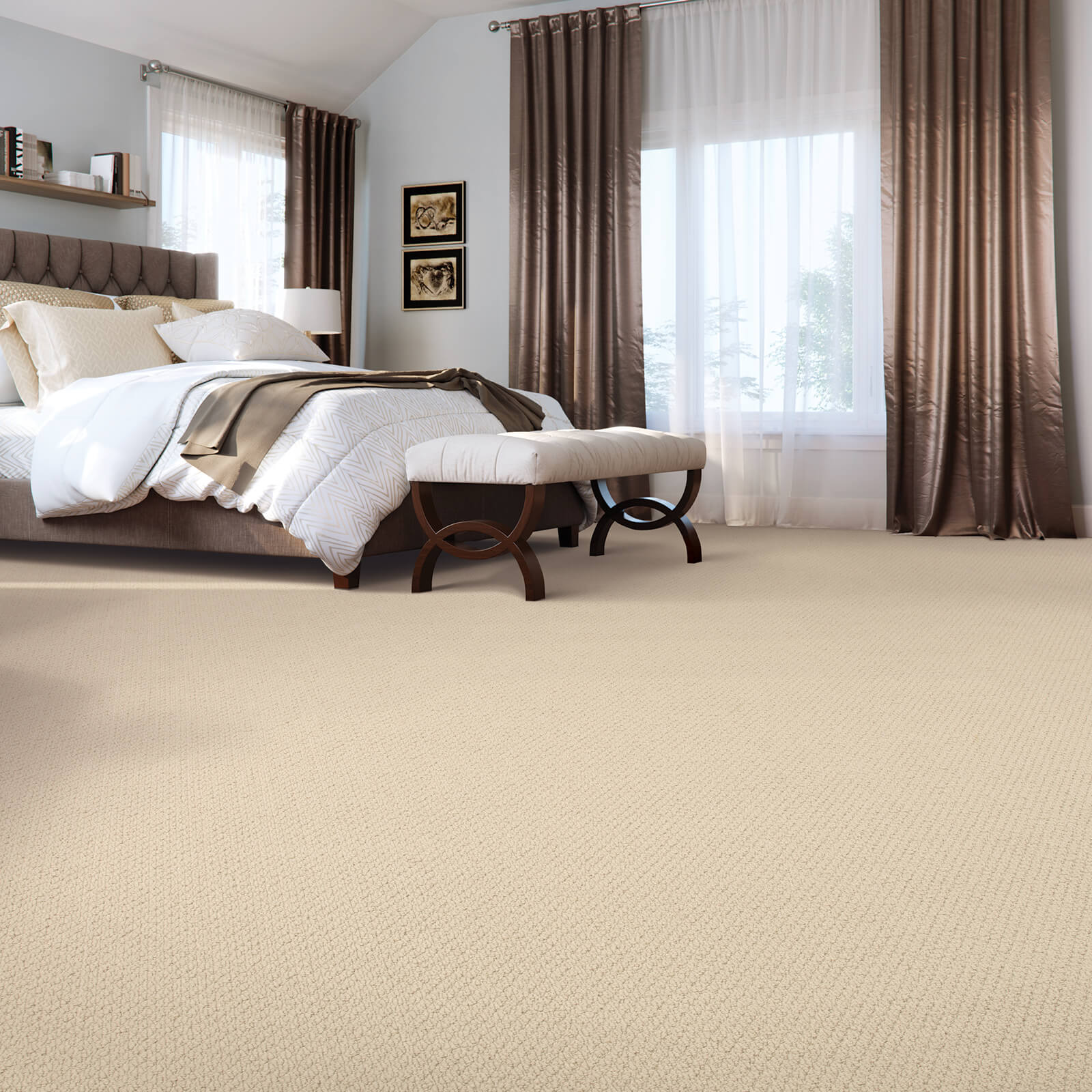 Bedroom carpet flooring | West Michigan Carpet Center